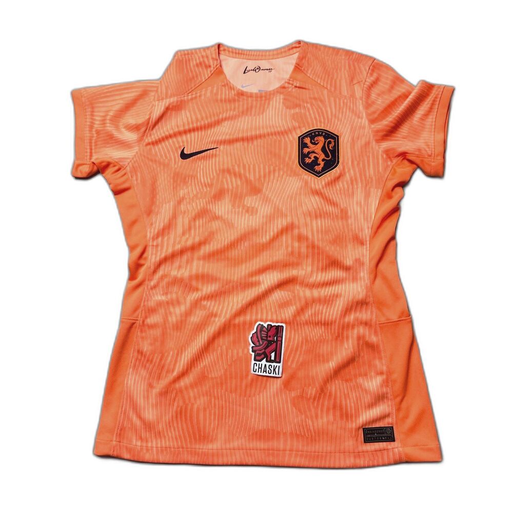 Nike Netherlands National Home Soccer Jersey Dri-Fit Women Medium DR3966-806